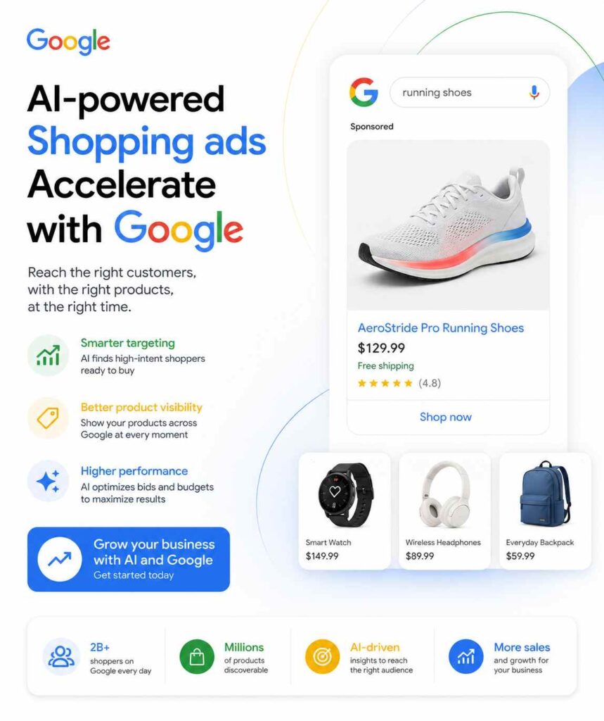 Google AI Shopping Ads Accelerate with Google